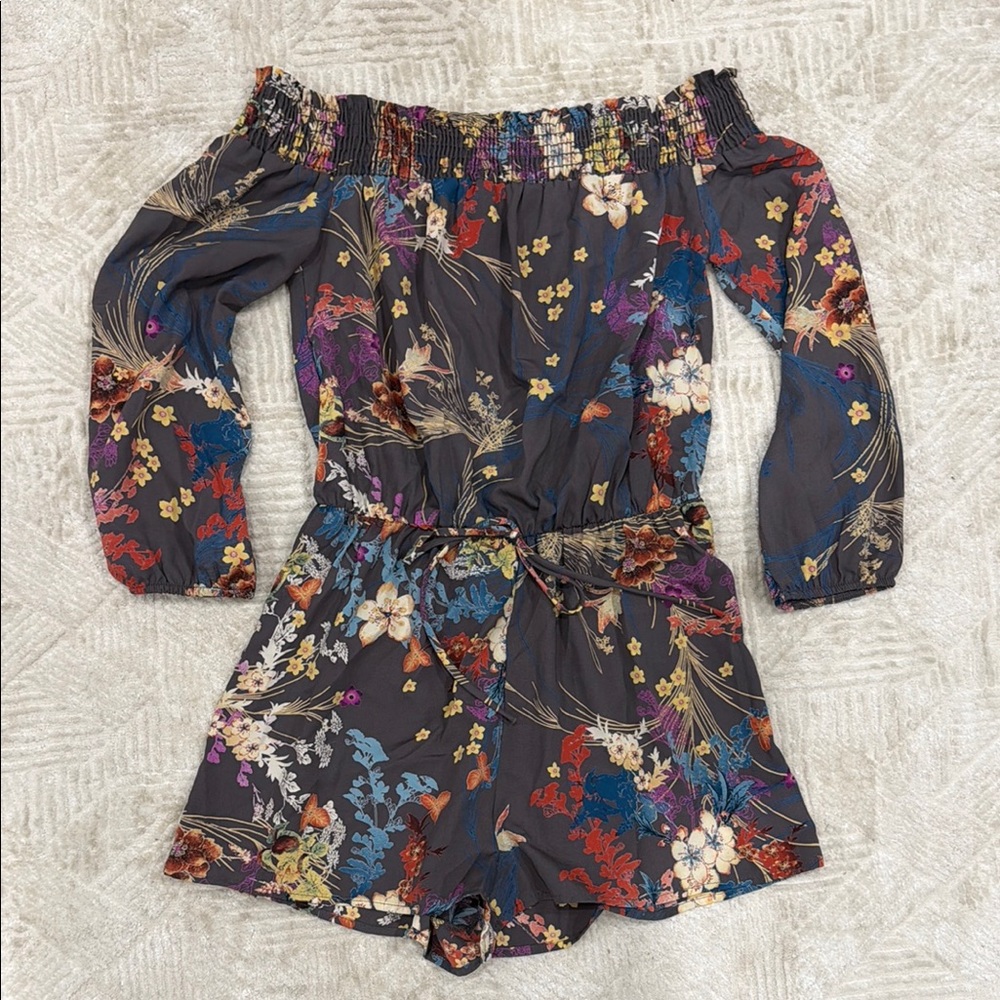 Floral Off-Shoulder Romper